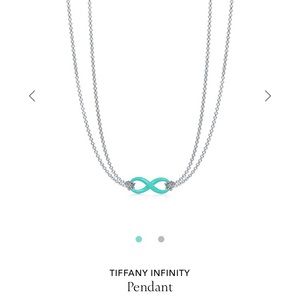 New Tiffany infinity necklace - blue